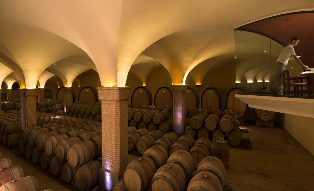 Winery-at-Castiglion-del-Bosco-ageing-cellar-copy-1